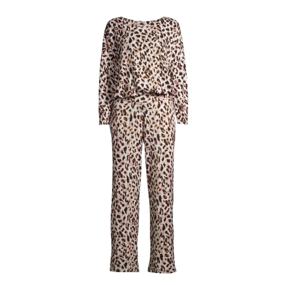 Secret Treasures Animal Print Drawstring Top